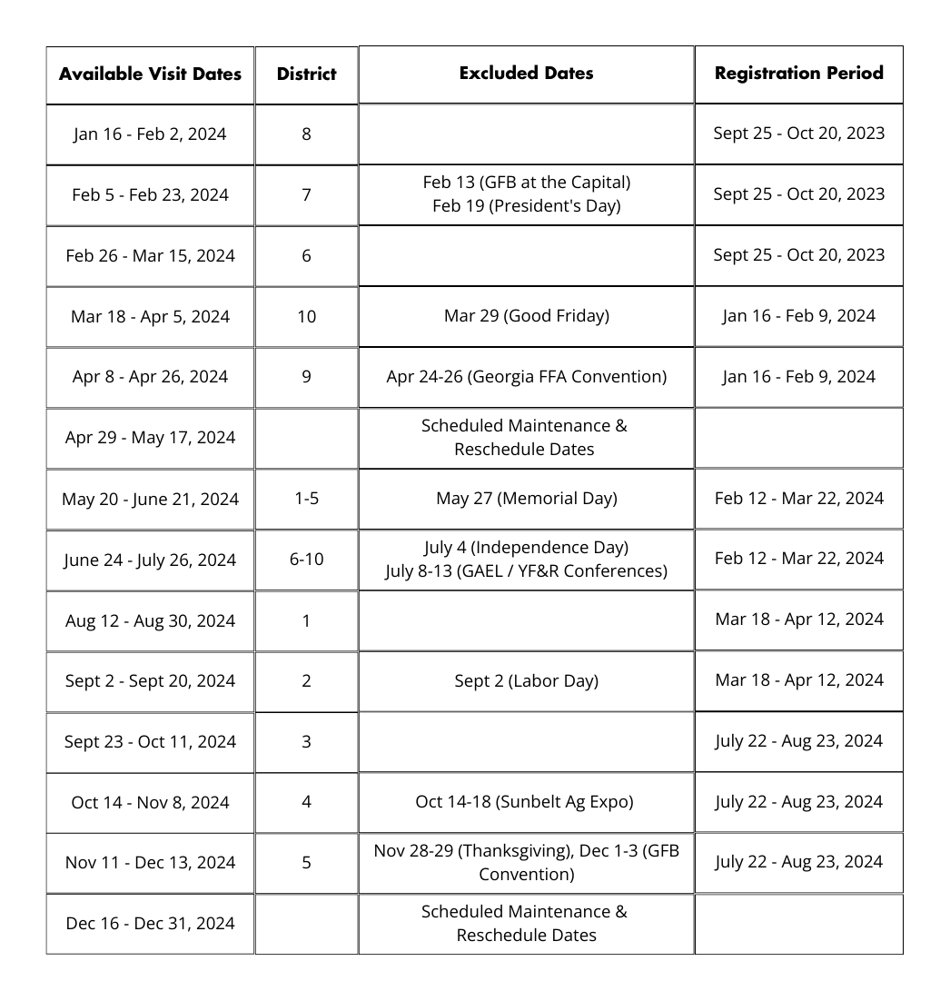 How to Schedule The AG Experience
